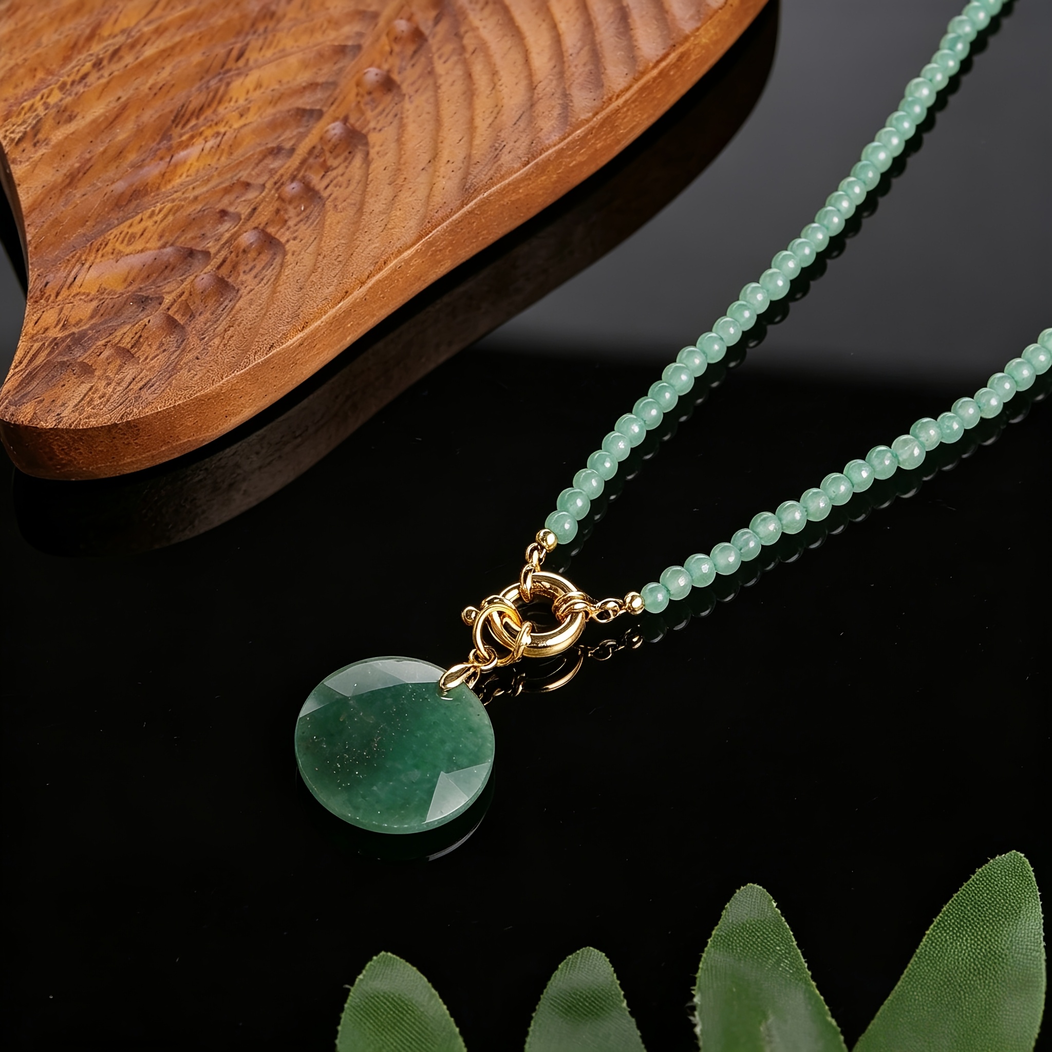 Minimalist Men's Natural Stone Necklace with Tiger's Eye & Lapis Lazuli