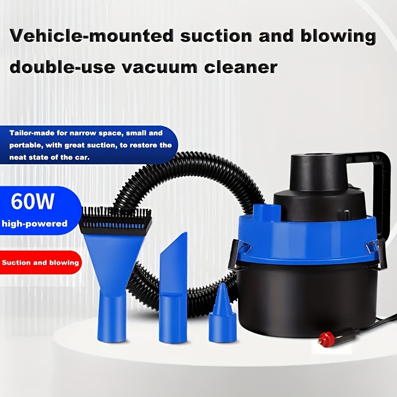 TEMU Leichter Handstaubsauger - 16KPa starke Saugkraft, - Saugfunktion, Auto- Teppichreinigung mit Fugendüse Staubbox, für Auto-Detailing,