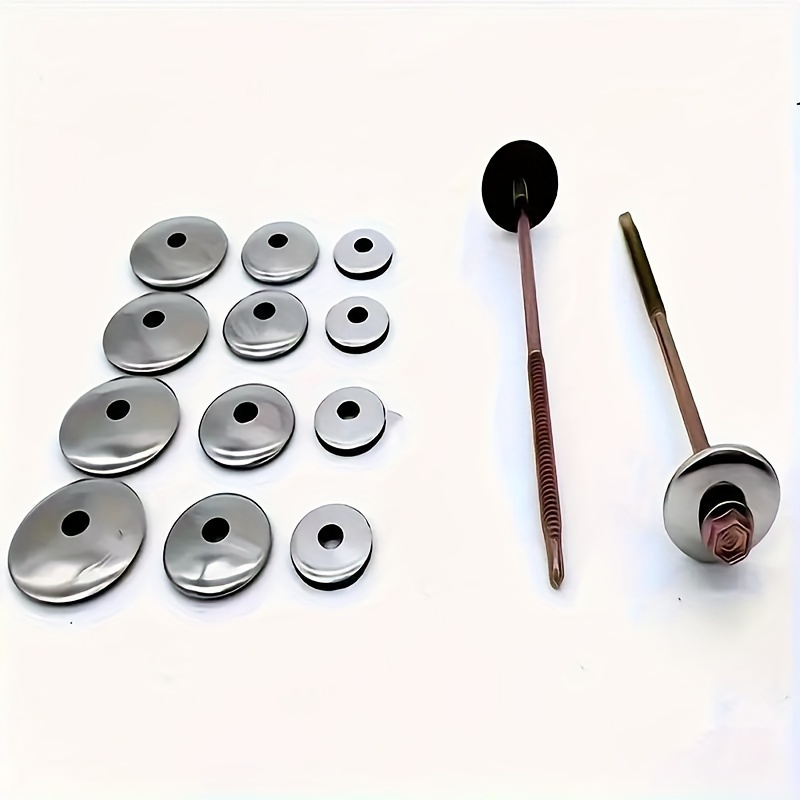 

100pcs Stainless Gaskets - Waterproof & Leakproof, Sealing For Fastening, Flexible Design With 3 Sizes