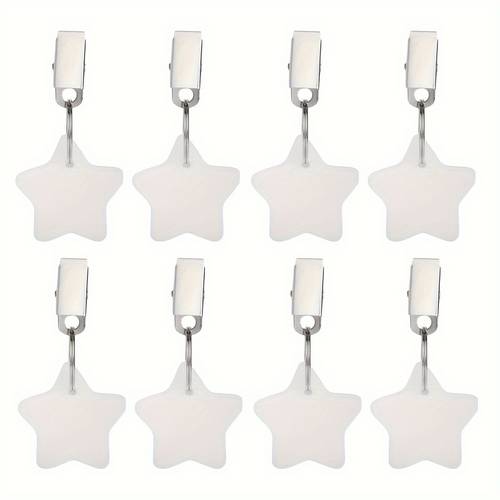 8pcs tablecloth weights with clips star petal shapes hangers for indoor outdoor events camping picnics dinner parties decorations outdoor table cloth