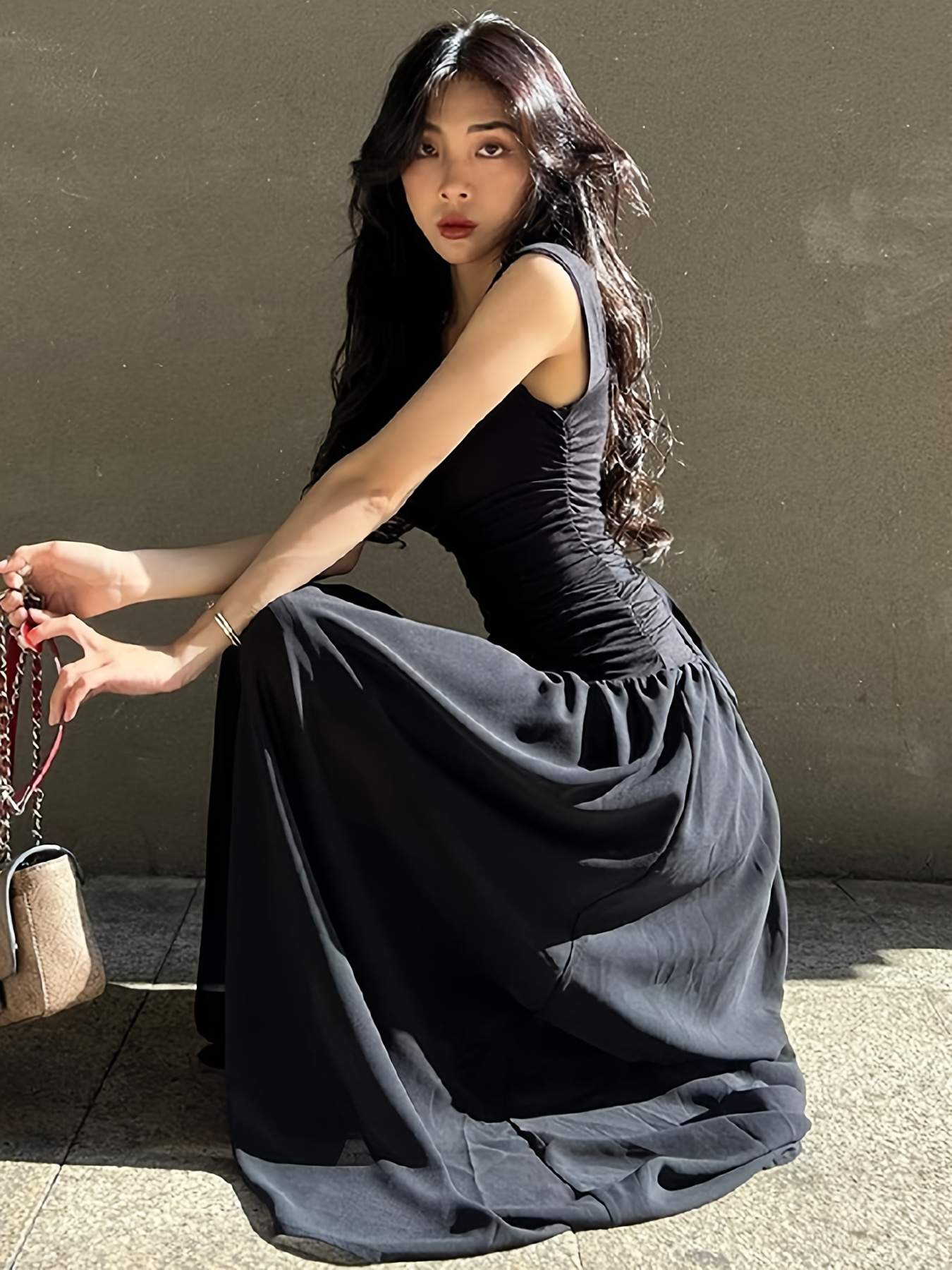green emerald velvet dress Ailaoyou Tube Top Dress for Women Square Neck Slim-Fitting Sexy Long Sleeve  Dress Fall Fashions Flowy Casual Long Dress (US, Alpha, Small, Regular,  Regular, 6951 Black) at Amazon Women's Clothing store main image 0