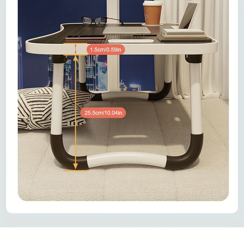 Extra Large Portable Laptop Folding Desk - Study Table, Sturdy and Durable, Ideal for Reading, Writing, and Eating on Beds, Sofas, and Floors. Multi-functional Tray Stand, Bed Table, Laptop Desk, No Assembly Required, Perfect Holiday Gift