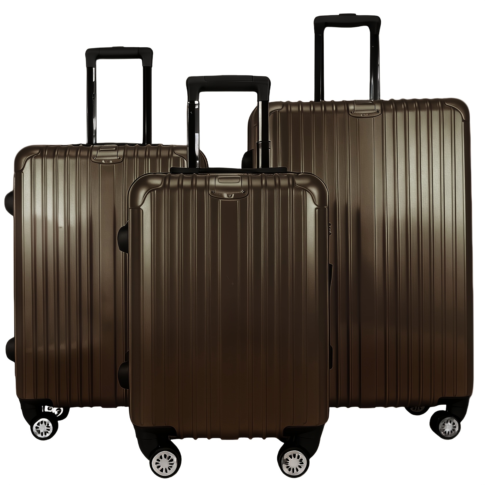 3pcs/minimalist Solid Color Holiday Luggage Set (20/24/28 Inch), Silent Universal Wheel, Boarding Case Abs Anti-scratch And Drop-resistant Material, Essential Trolley Case For Business Travel Travel