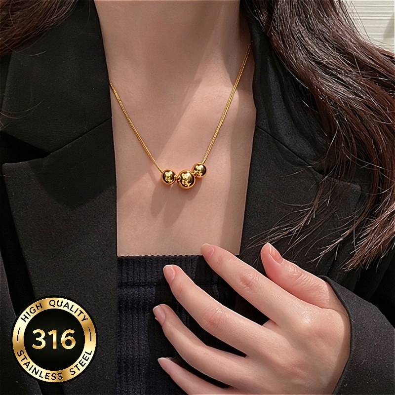 Vintage French Double Snake Chain Choker Necklace