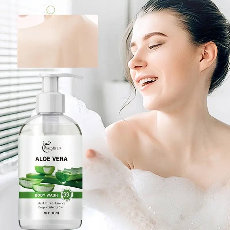 aloe vera body wash unisex adult gel with glycerin spice scented alcohol skin types deep cleansing hydrating daily full body care Product details 0