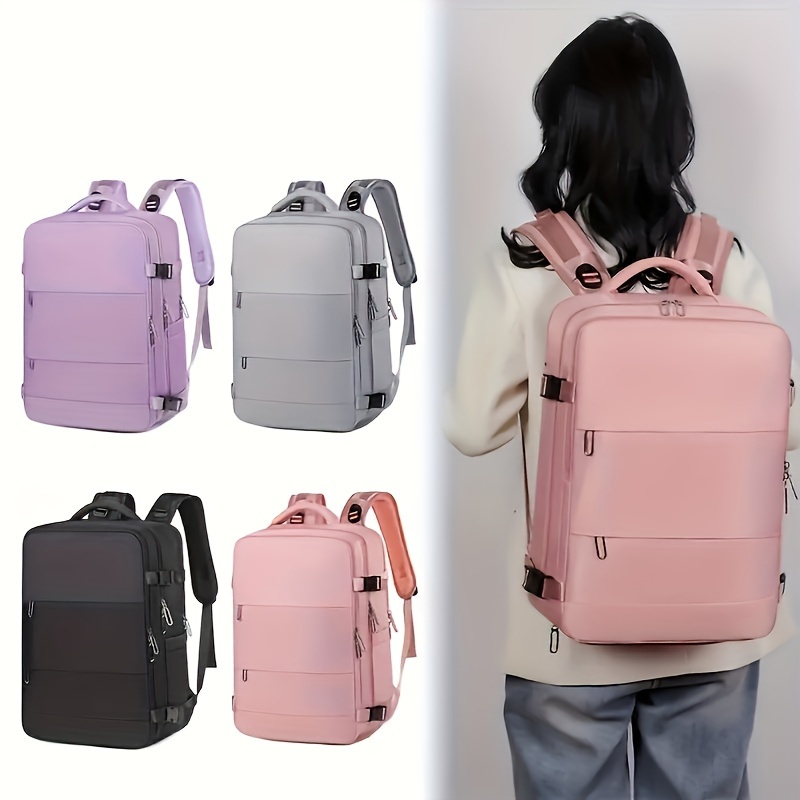 

Multi-functional Large Capacity Travel Backpack, Expandable Laptop Backpack With Charging Port, Business Backpack For Women