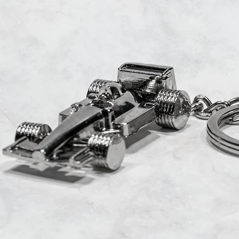 

Elegant Keychain, Customizable Engraved Charm, Aluminum Alloy Metal Unplated, Non-braided Motorsport-inspired Keyring, Ideal Gift For Husband Or Boyfriend