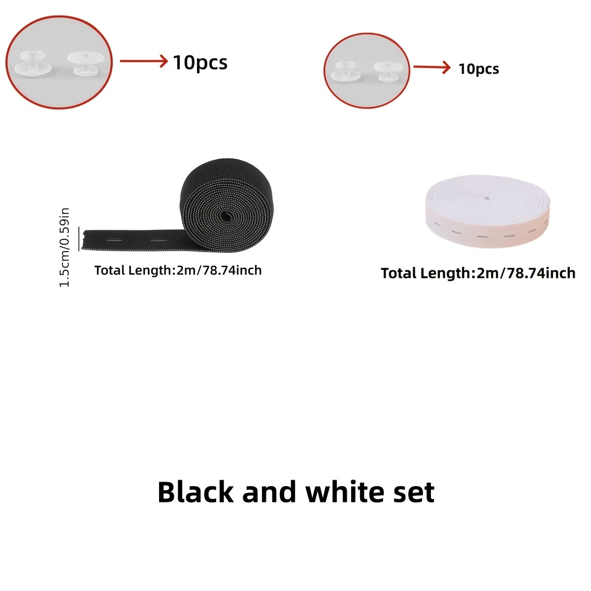 TEMU Un cinturón de una correa de 2 metros hebillas/botones. Herramienta universal para ajustar ropa - Sin costura, dobladillo instantáneo/ajuste de