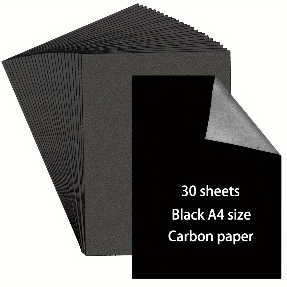 

30 Sheets Of Black A4 Carbon Paper - Perfect For Art And Crafts