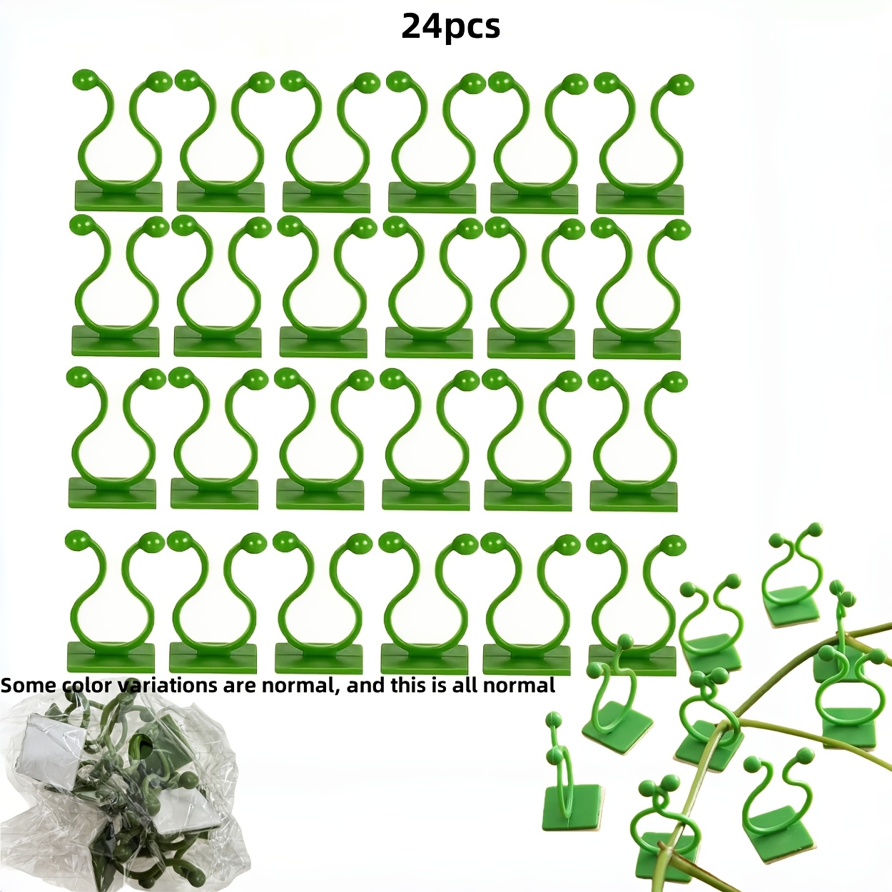 TEMU Clip autoadesivi per piante rampicanti da parete | Ganci resistenti in plastica per interni/esterni con design a , , adatti per decorazioni
