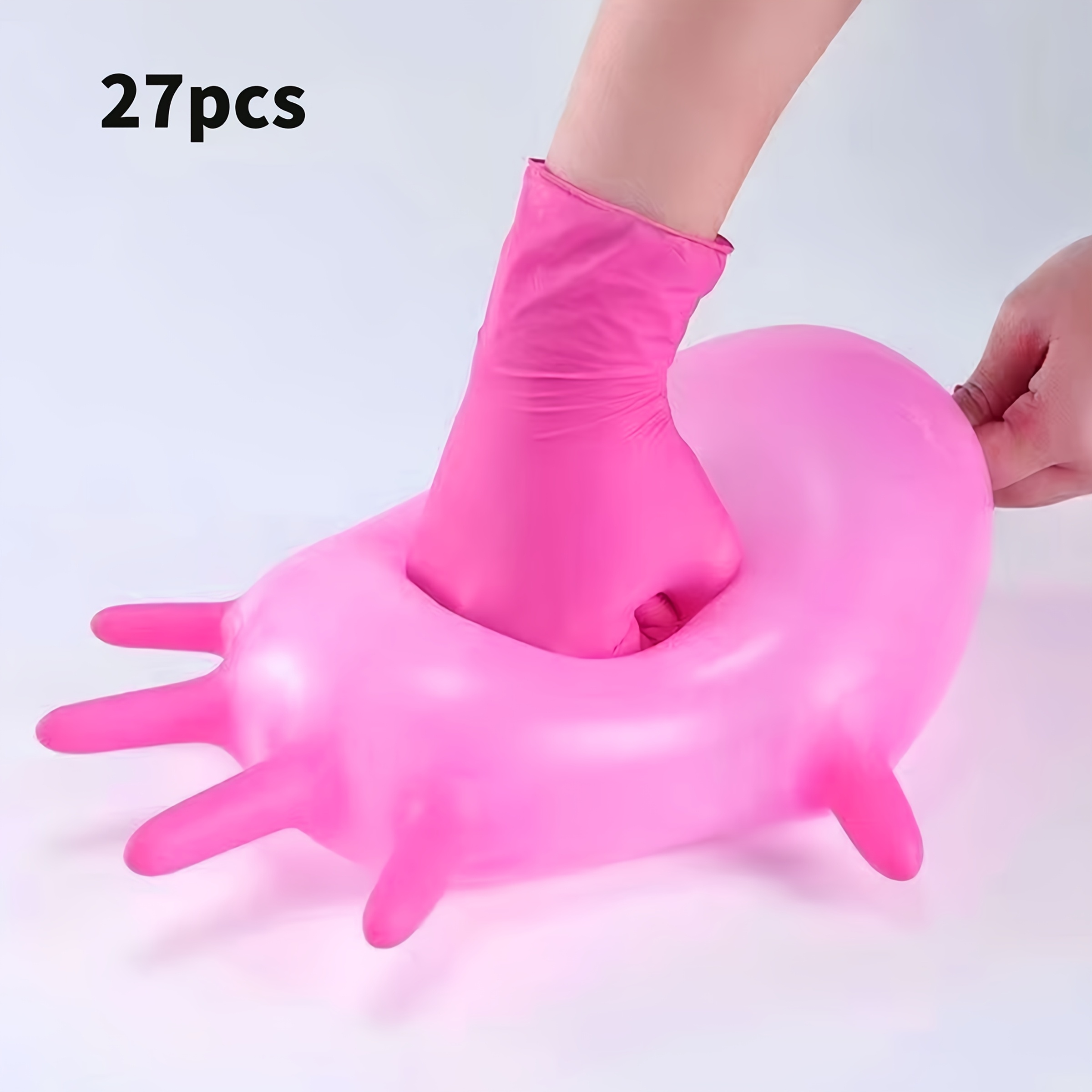 TEMU Pure Nitrile Disposable Gloves, High Elasticity, Suitable For Hand-drawn Graffiti, Tableware Washing, Cleaning, Pet Cleaning, Private Car