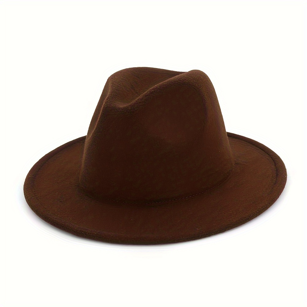 

1pc American Western Cowboy Hat, Felt Hat,