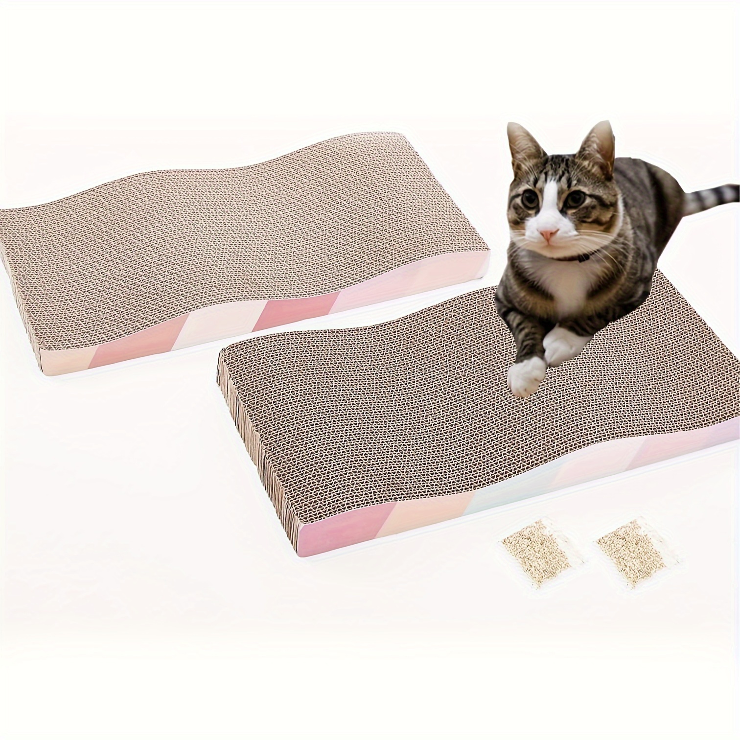 

Cat Scratching Cat Scratcher Cat Pad Cat For Corrugated (2pcs)