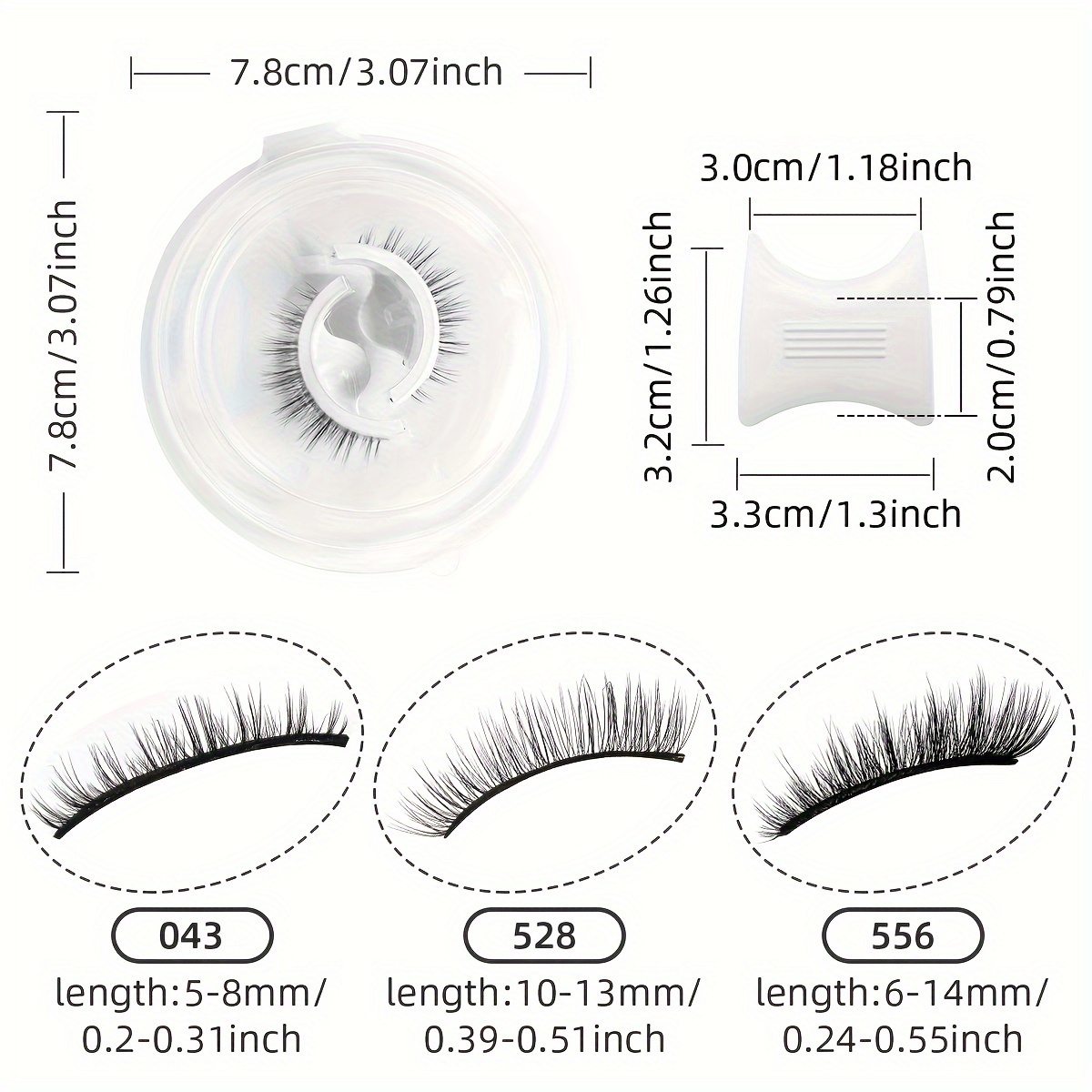 self eyelashes 3 pairs free eyelashes send tools natural look false eyelashes 5 14mm self eyelashes 3d mink reusable eyelashes details 3