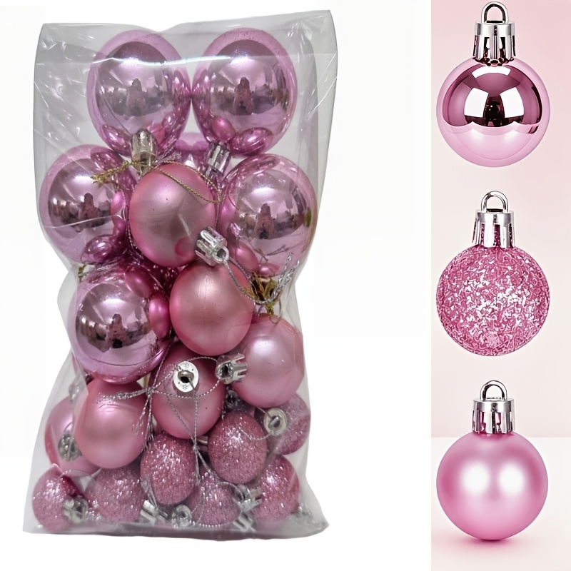 TEMU 21-pack 3 Styles Of Combination Artificial Christmas Spherical Ornaments, Suitable For Perfect Indoor/outdoor Holidays, Christmas Tree
