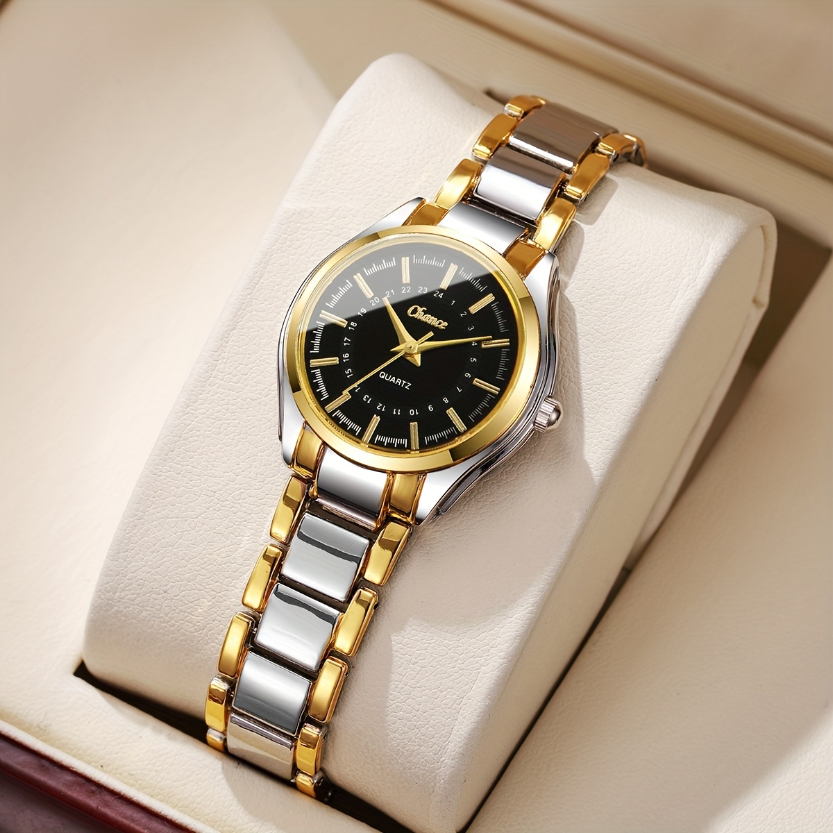 Ladies' Elegant Light Luxury Fashion Minimalist Digital Scale Small Dial Quartz Watch, 1pc/set, Watch Box Not Included