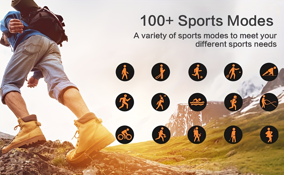 Unisex Smartwatch, 1.9-Inch AMOLED HD Touch Screen, DA GPT AI Fitness Tracker Watch, Supports Wireless Calls/Message Reminders, AI Dials, Smart Voice, Remote Camera, Sitting Reminder, Water Drinking Reminder, Music Control, Alarm Clock, Timer, Health Monitoring Tracker That Can Set Date And Time on The Watch, Suitable for Men And Women, Is The Best Gift for Family/Friends/Relatives, Birthday Gift, Holiday Gift, Christmas Gift