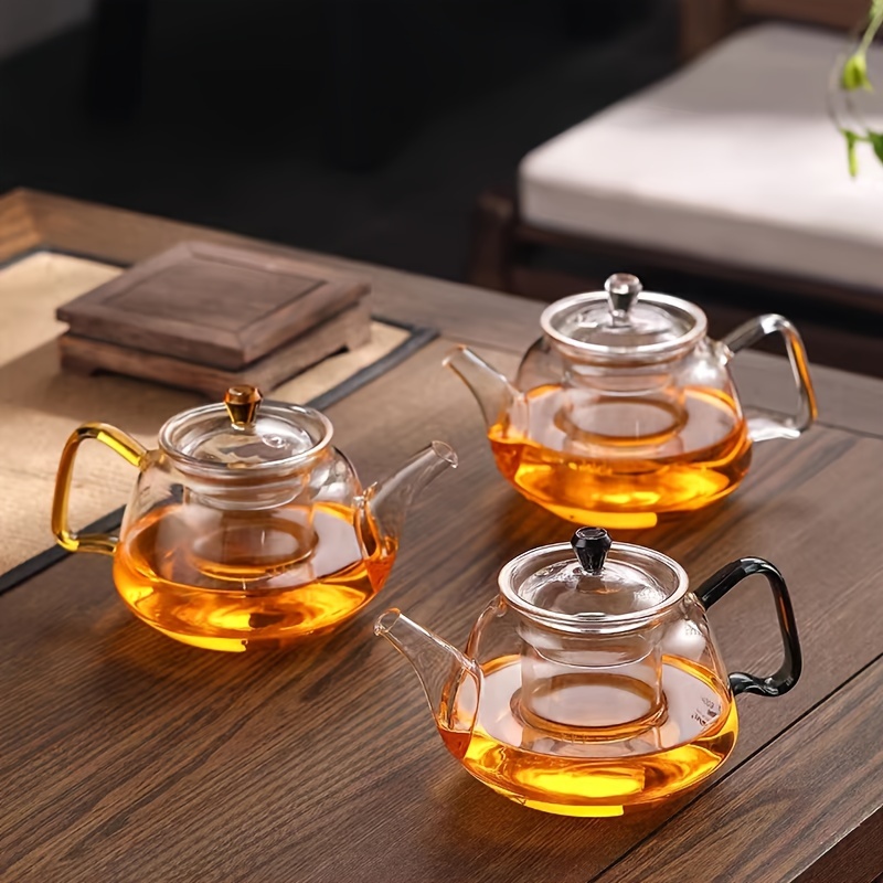 1個 ガラス内釜フィルター花茶ケトル 高温対応 オフィス＆ホーム用茶 