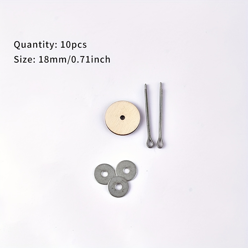 TEMU A Pack Of Diy Wooden Joint Bolts With Rotatable Nail Tip Joint Accessories For Dolls