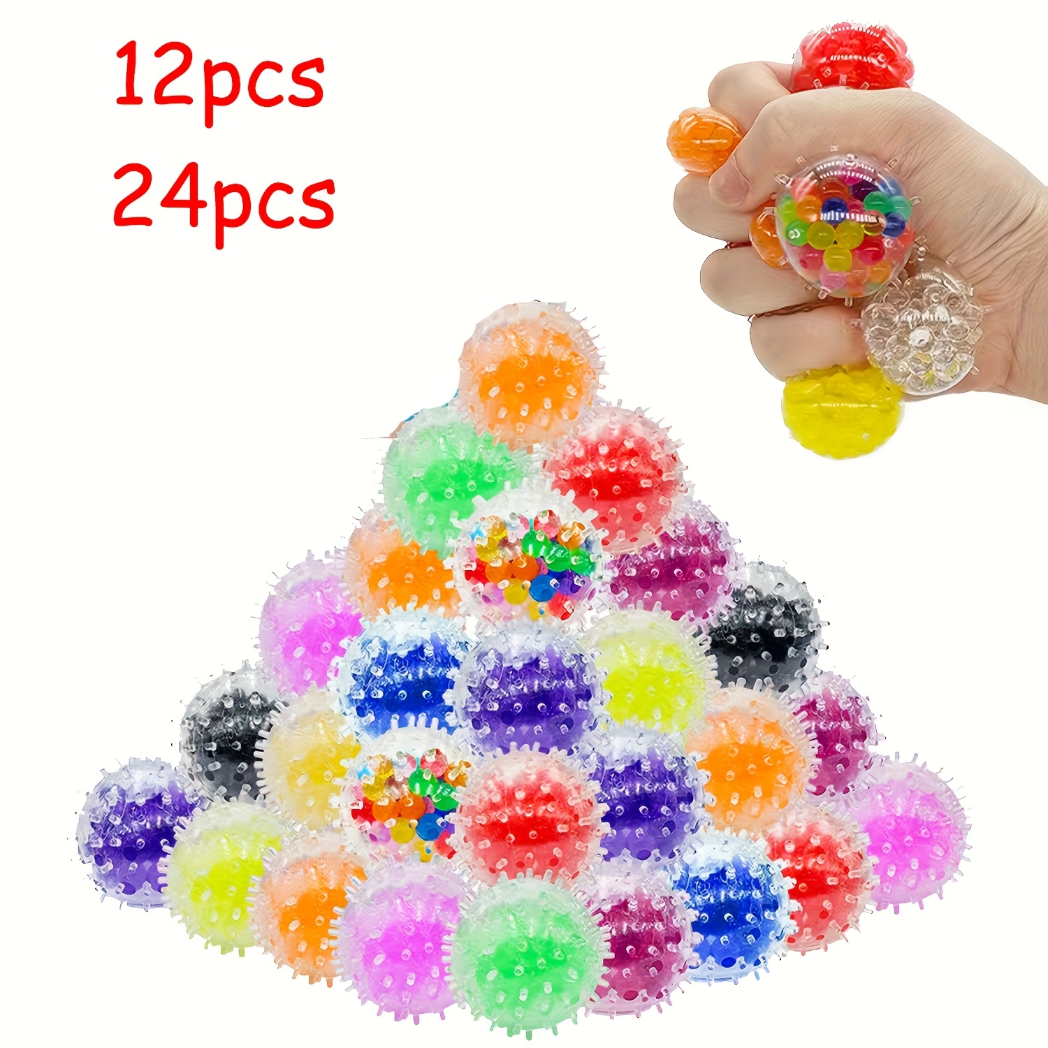 12/24st mjuka stressbollar färgglada - Temu Sweden