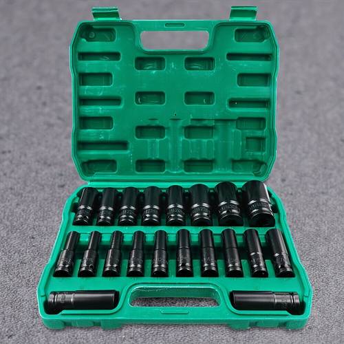 20pcs 8 32mm 1 2 drive deep impact socket set cr metric sockets