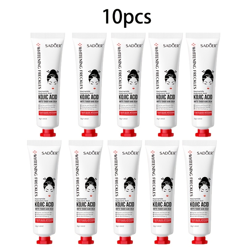 Image of Wfs-7 Kojic Acid Hand Cream, Autumn/winter Hand Cream, Christmas Hand Cream, 10pcs Set