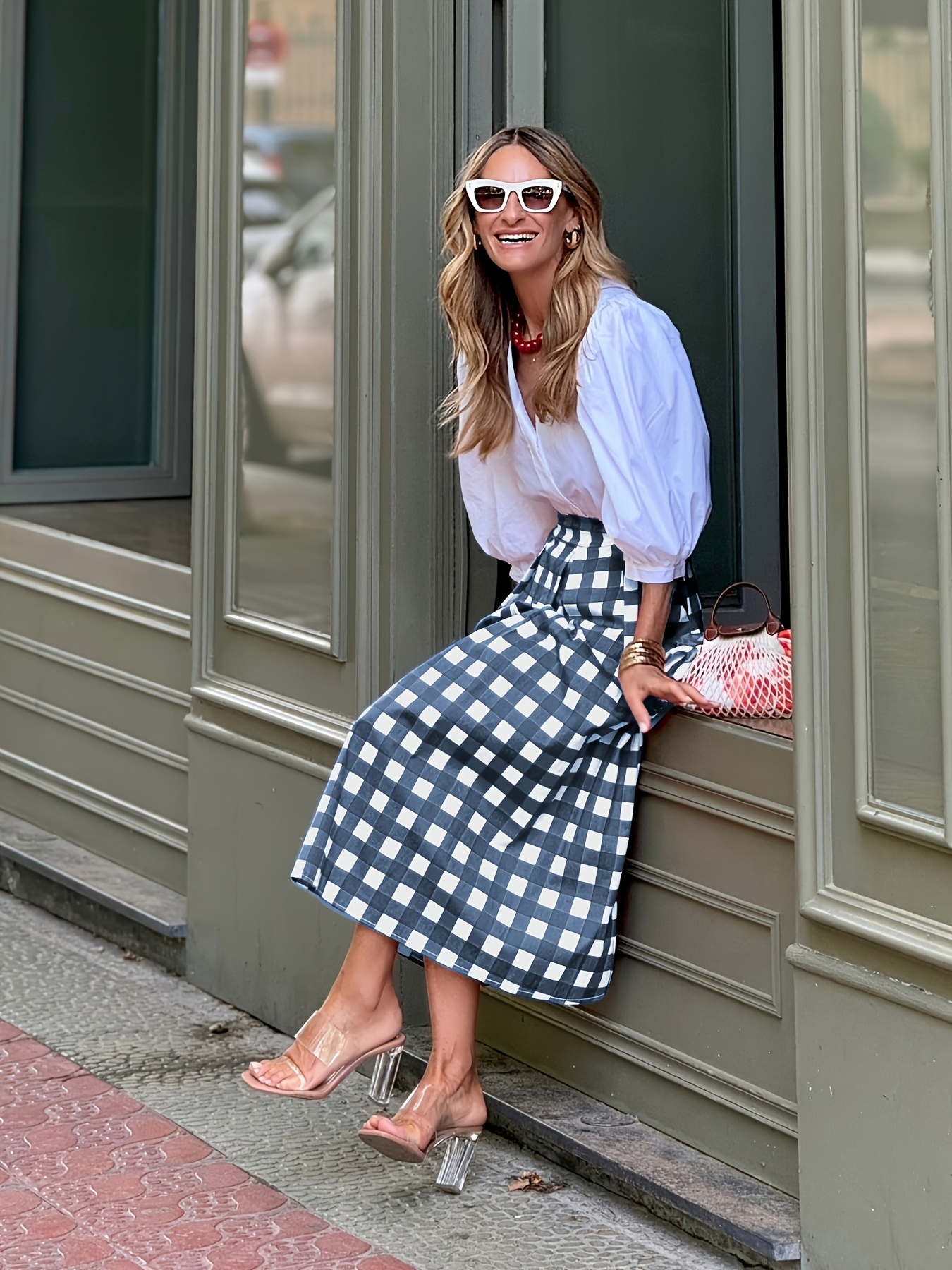 Plaid Skirt Gingham Skirt Designer Rue 21 Pleated Plaid Mini