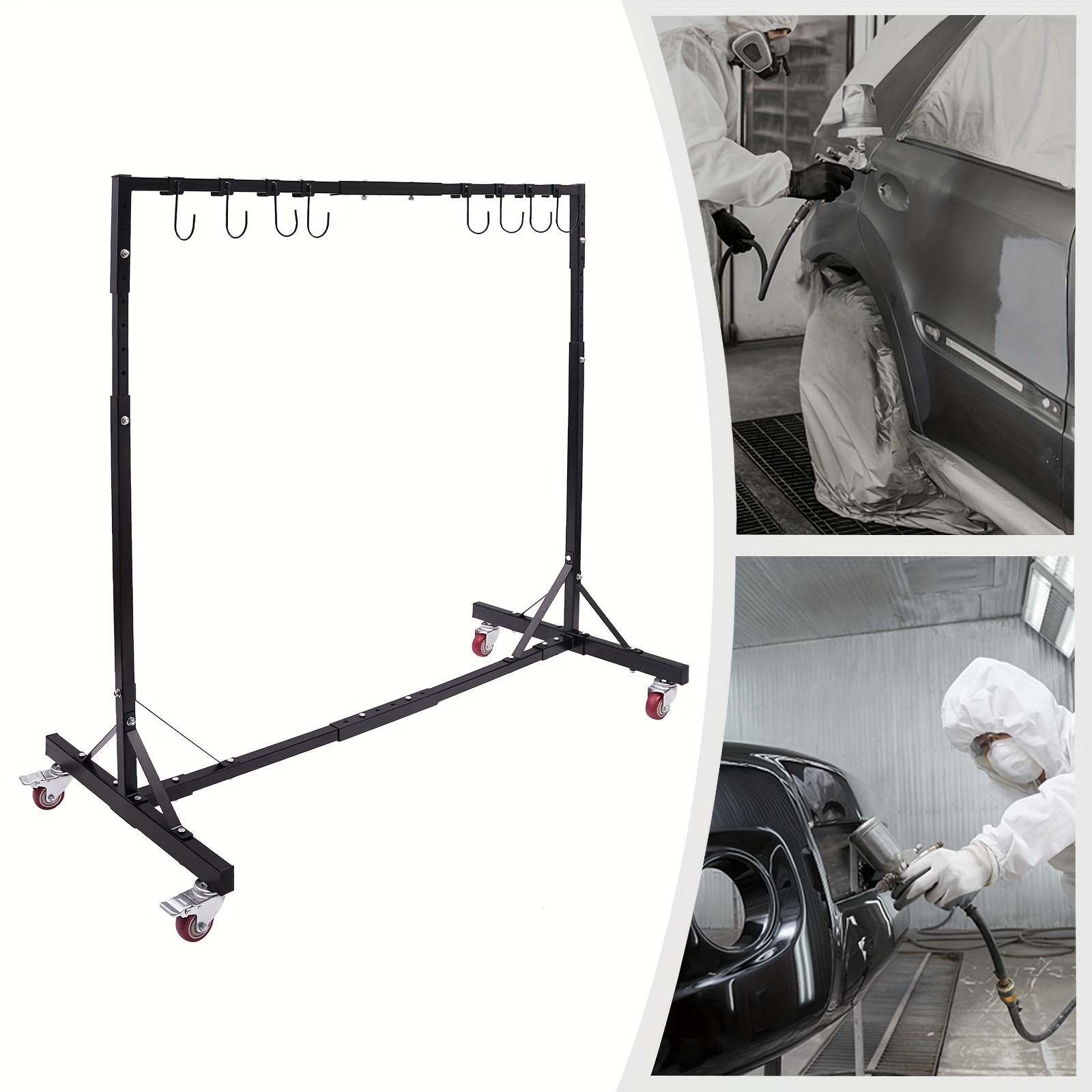 

Painting Hanger Rack, Adjustable Painting Stand, Automotive Painting Stand