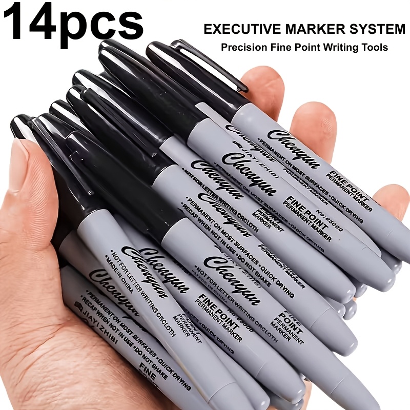 14 pack fine point permanent markers   pens for   classroom multipurpose label pens for crafts diy projects   holiday decorations