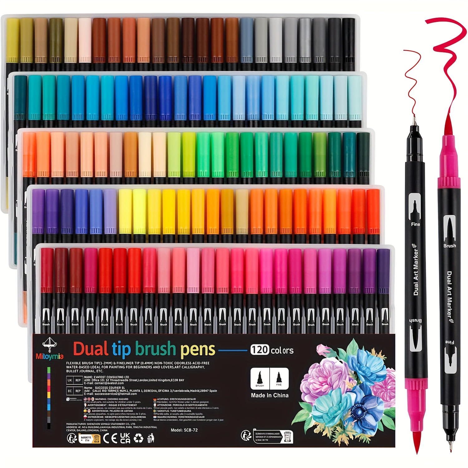 Colorful Pens Buy 40 Colors Felt Tip Pens, Medium Point Felt Pens