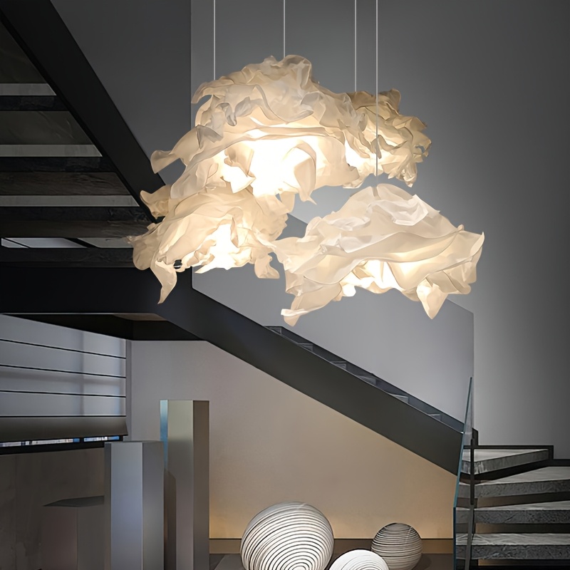 modern   chandelier stylish diy paper lamp shade with warm yellow   for   wedding and event decor no electricity needed hotel decoration modern chandelier paper   chandelier decor details 3