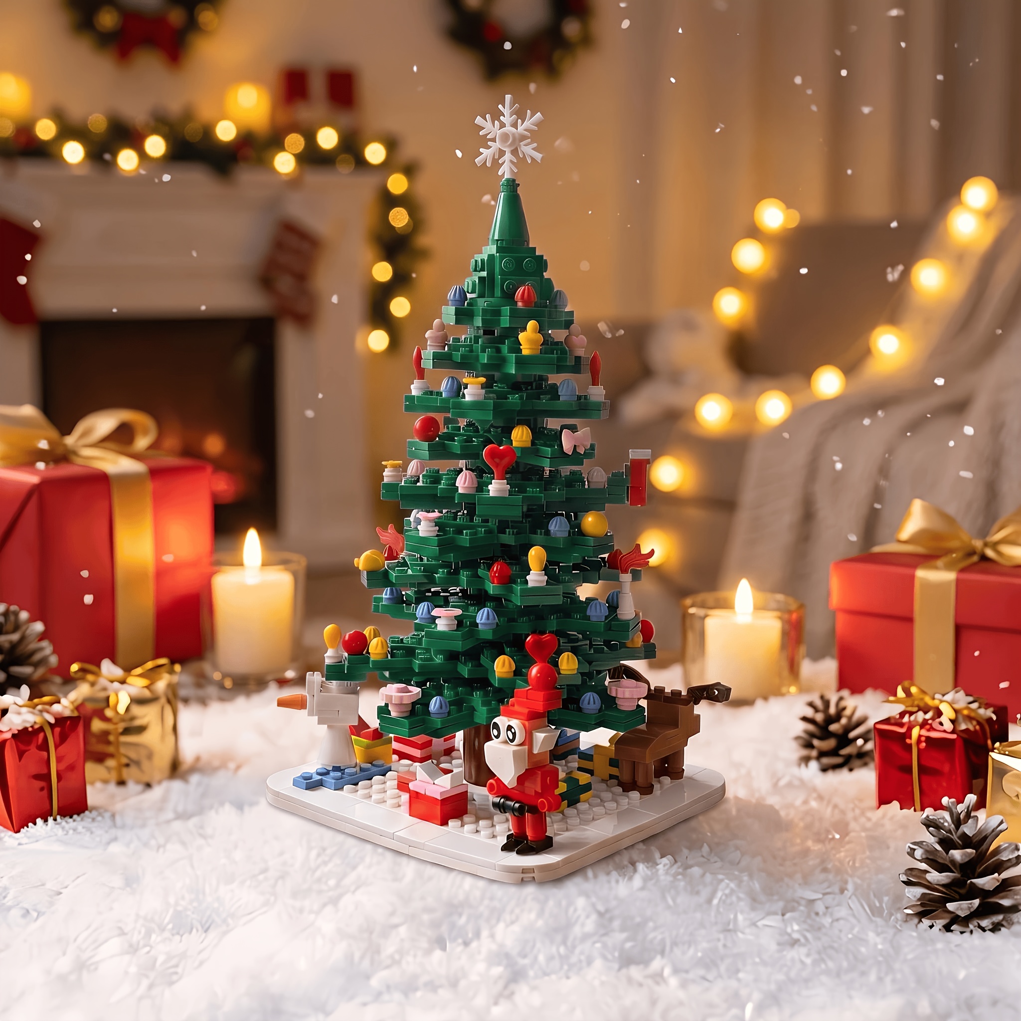 TEMU Calendario di Natale in blocchi, simpatici regali e decorazioni natalizie, idee regalo multifunzionali e originali, decorazioni per le feste di