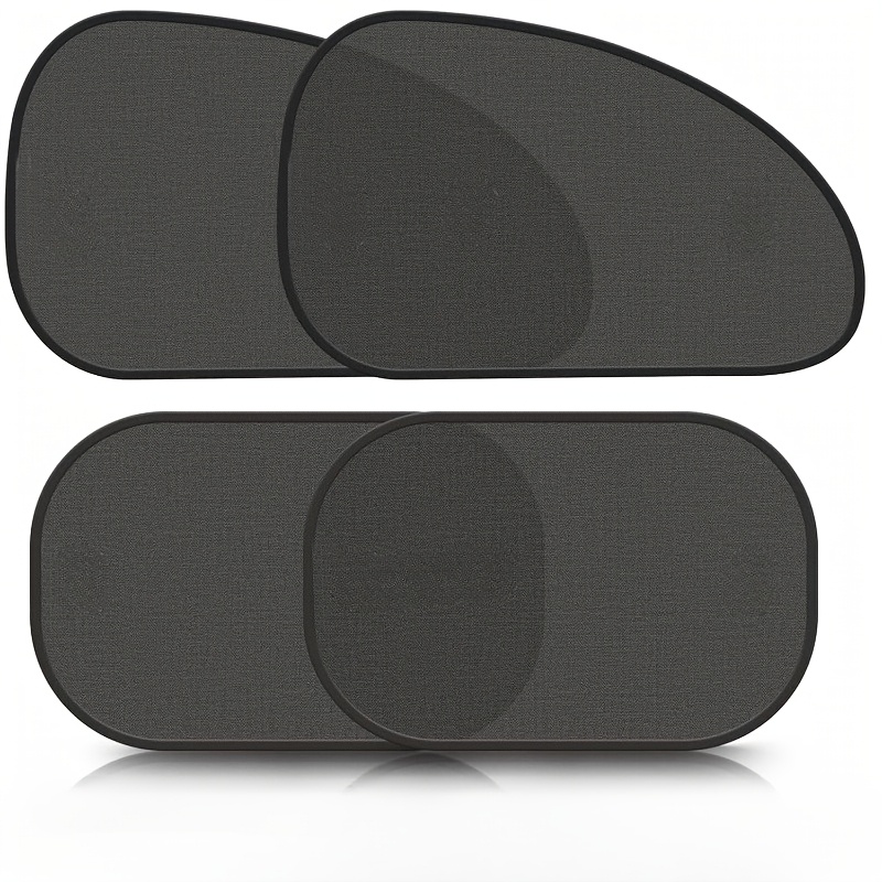 TEMU 4-pack Upgraded Car Side Window Shades With 8 Strong Suction Cups, Breathable Mesh Sunshade, Privacy Car Window Cover For Daily And Road Trip,
