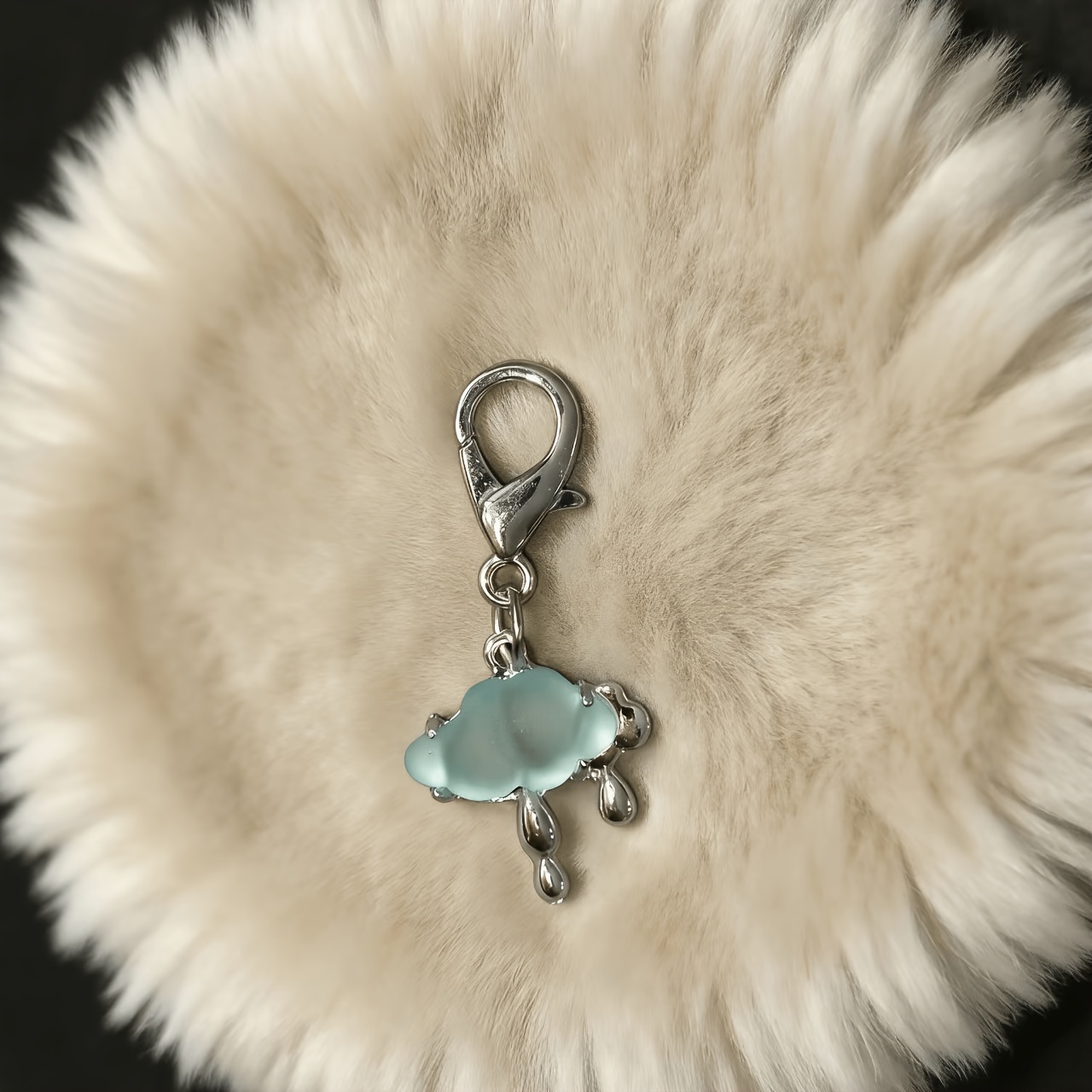 Cloud-Shaped Keychain Bag Accessory Charm