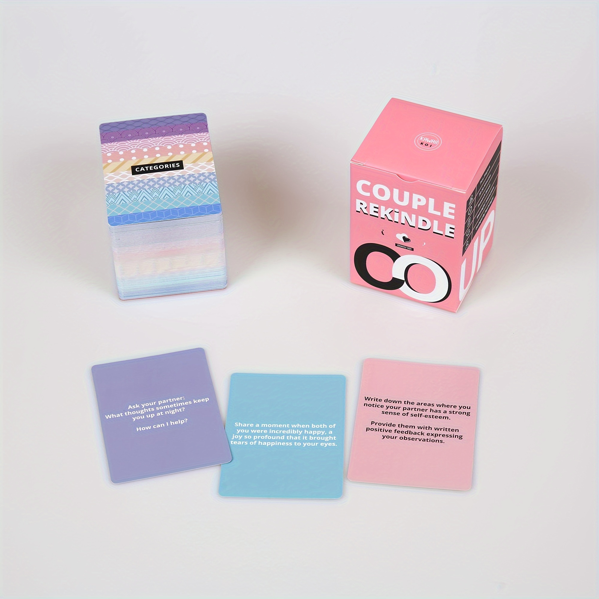 Couple Reconnect Game Box - 165 Conversation Cards, Date Night & Anniversary Gift, Paper Material, No Electricity Needed, Featherless, Fun & Engaging for Couples for Halloween, Christmas Event & Party Supplies Halloween&Christmas