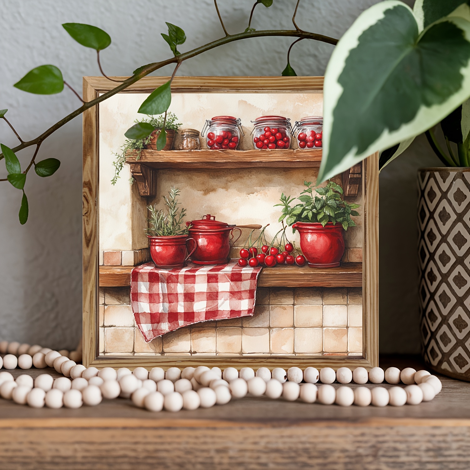 TEMU 1 pièce, Étagères de Cuisine Vintage, Enseigne en Bois, Art Mural Inspirant Vintage, Décoration de Bureau, pour et , 8x8 Pouces