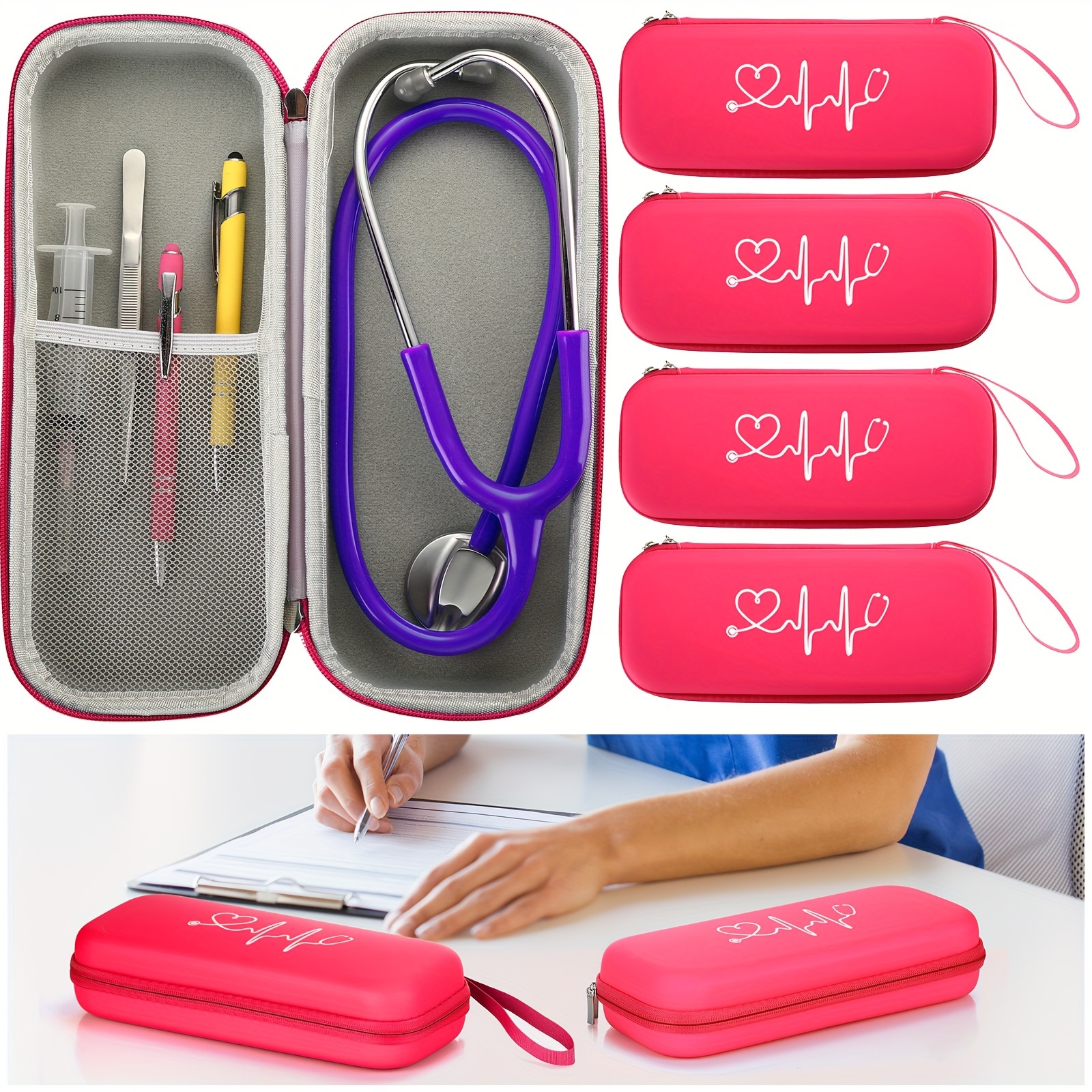 

4 Pcs Cna Week Gifts Stethoscope Carrying Case Stethoscope Travel Case For Nurses Week Gift Lightweight Nurse Gifts For Women Stethoscope Case For Nurse Appreciation Gifts