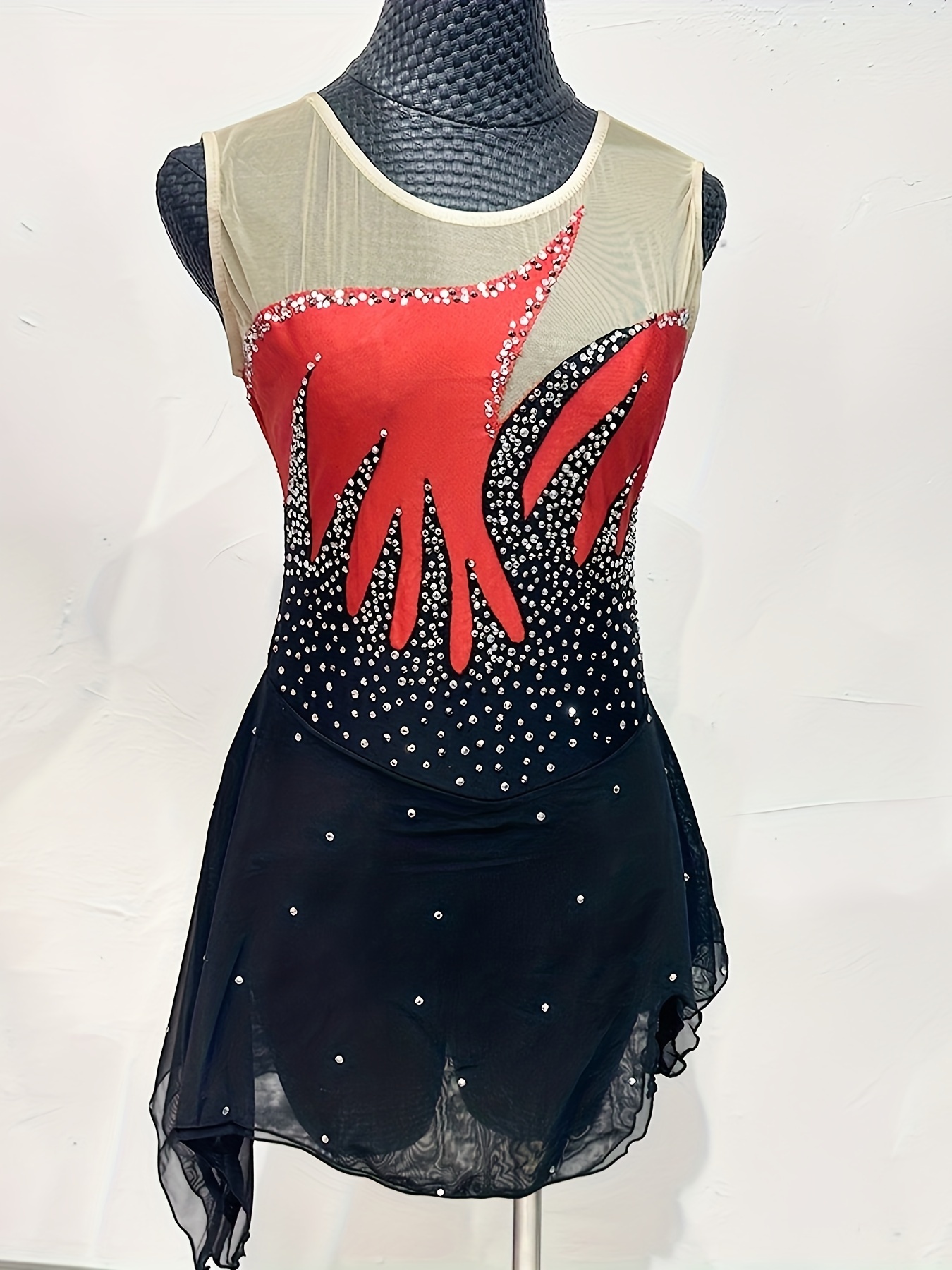 strapless open back dress Jerry's Skirt Capades #265 Skating Dress