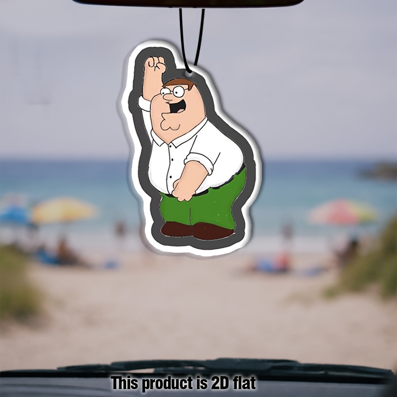 2d Flat, Funny Guy Car Air Freshener Hanging Fragrance Sheets – Long-lasting Car Fragrance, 2d Flat Perfumed Pendant, Random Scents For Car Interior & Wardrobe, Gift For Family & , 2d Flat