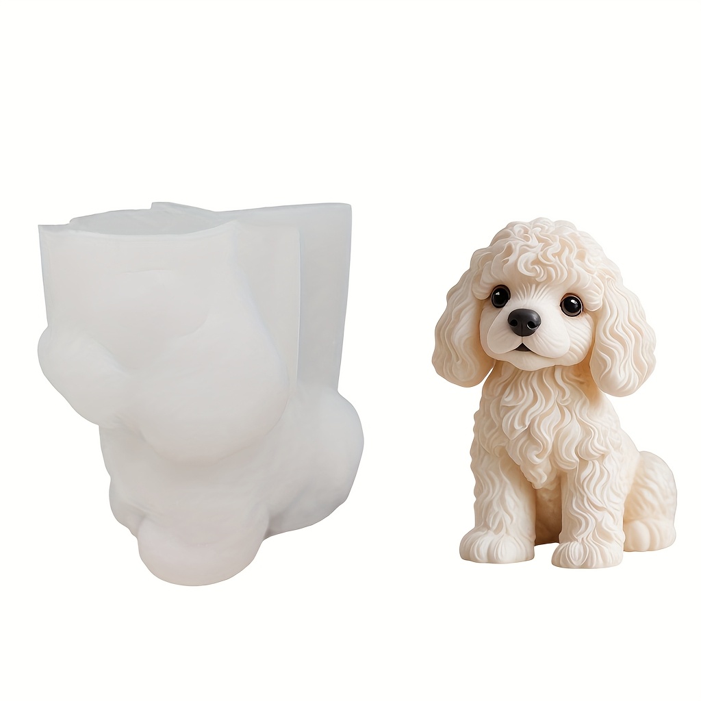 TEMU Moule en Silicone pour Chien - Outil de Coulée de Résine pour Bijoux - Idéal pour Décoration Maison, Accessoires, Broches - Adapté pour Savon