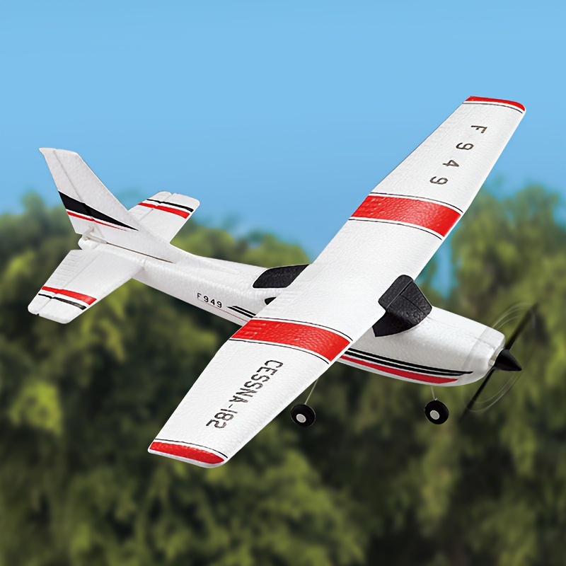 Aeroplanino RC Aliante Con Luci LED Per Bambini - Giocattolo Volante In Schiuma EPP Facile Da Usare