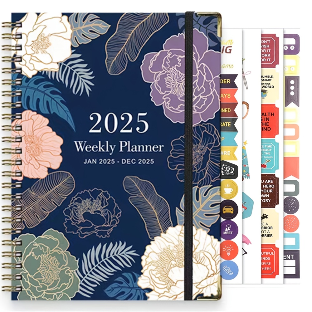 

2025 Planner - 2025 Weekly And Monthly Planner To December, A5 (6.2" X 8.5"), Academic Planner 12 Month Work Planner With Tabs And Inside Pockets For Homeschool Office Supplies