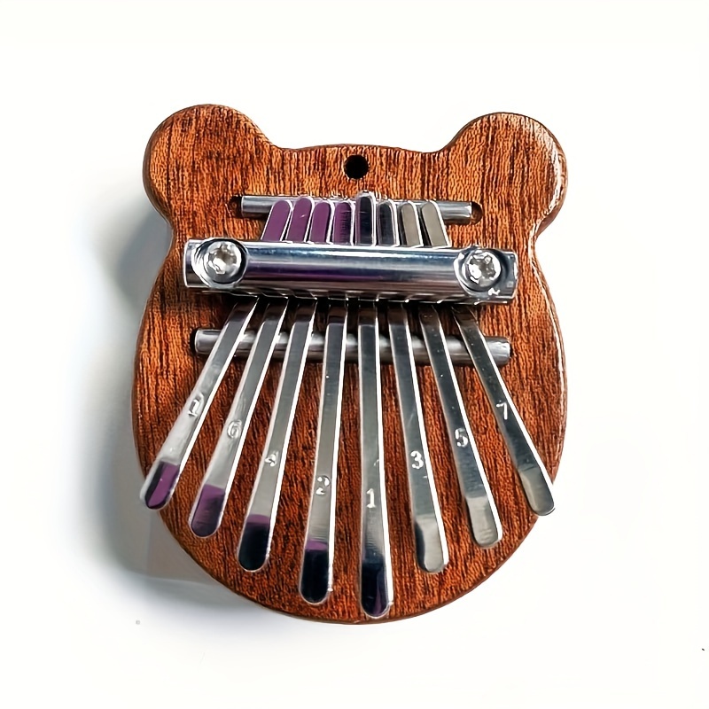 8 Keys Mini Kalimba High Quality Exquisite Finger Thumb Piano Marimba Music Good Accessory Pendant Gift, Christmas and Halloween Gift, Thanksgiving Gift