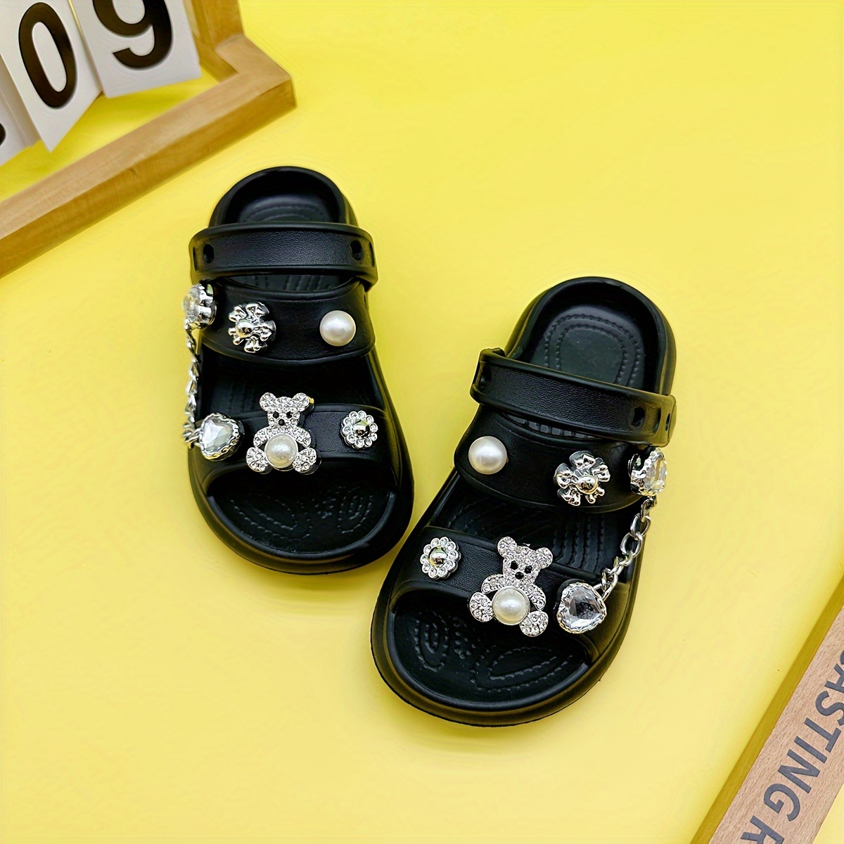 New Silvery Bear Parent- ' Strap Sandals For Boys And Girls X811