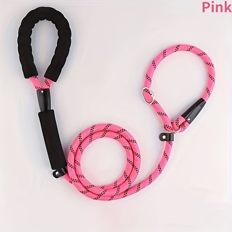 P-Rope Integrated Pet Dog Leash Collar with Adjustable Collar