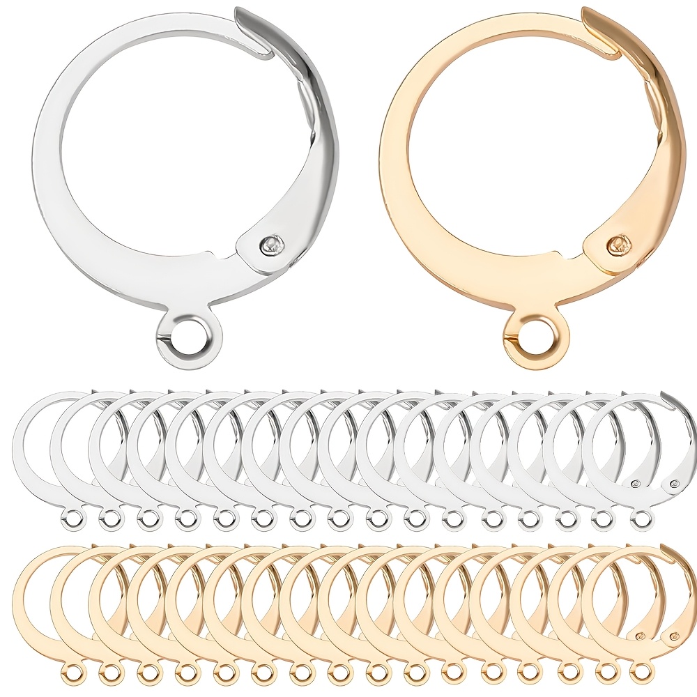 

50pcs Earring Set, 15x12mm Iron Ear For , Making