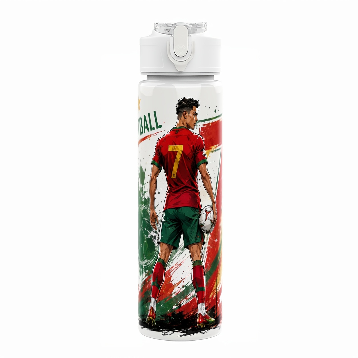 TEMU 1pc Plastic Water Bottle Cute Printed Design Plastic Sports Bottle Reusable 25oz 750ml Lightweight Leak Proof Travel Drinks Bottle Drinking Cup