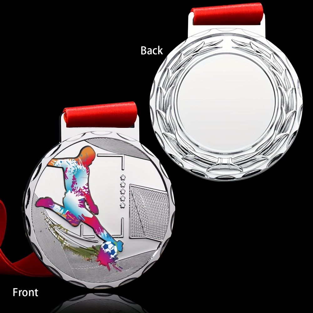 TEMU Ciondolo da calcio in metallo personalizzato da personalizzare, medaglie dorate, argentate, bronzate, materiale in di , medaglie da , produzione