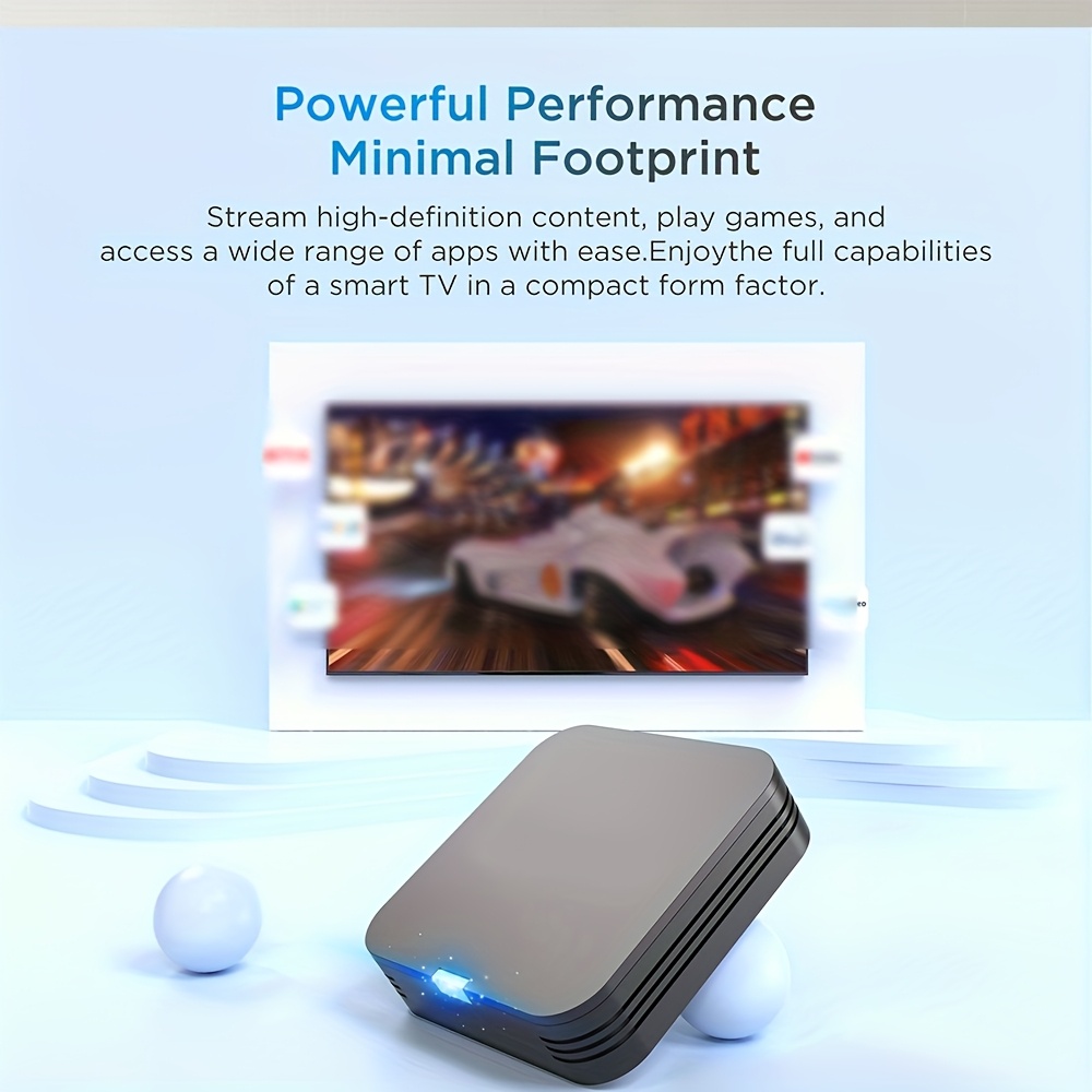 mini tv box android   con procesador  -core   h313, android 10.0, 4k ultra hd   fps, montaje en pared o colocación detrás del  , diseño compacto para entretenimiento que     detalles 2