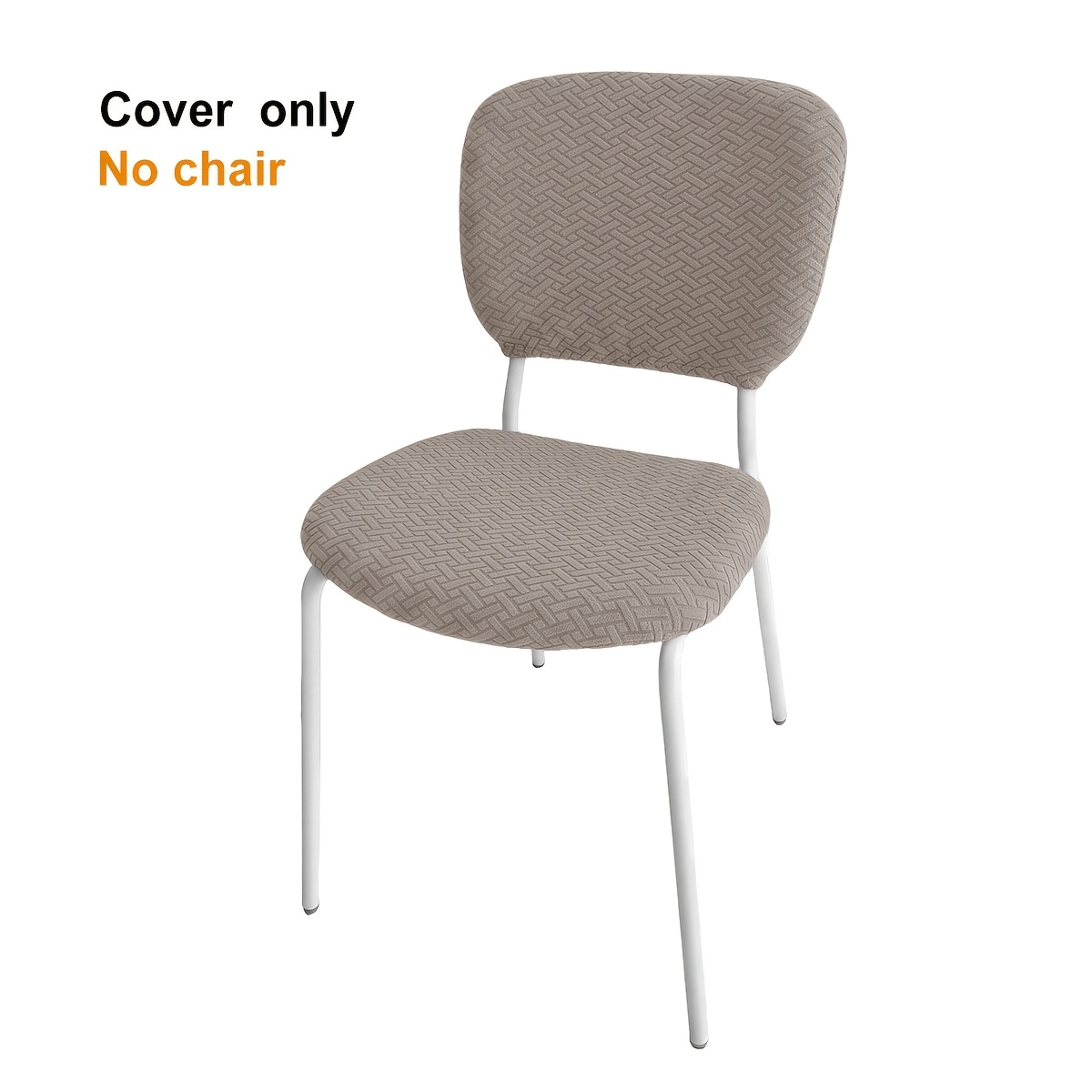 TEMU 2 pezzi/Set Coprisedie per Hotel Elastico a Forma di T Jacquard Intrecciato Vichy Separabile con Schienale